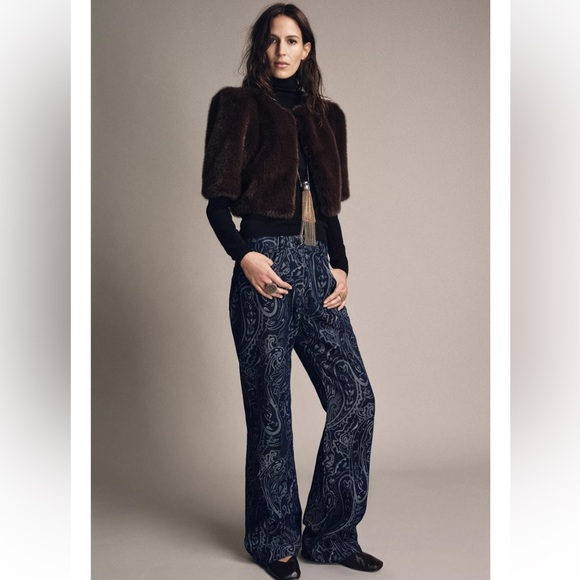 Zara ZW COLLECTION LIMITED EDITION FAUX FUR JACKET - Picture 4 of 11